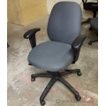 Grey Adjustable Office Task Chair with Arms